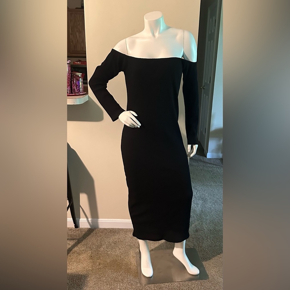 Off the shoulder sweater dress